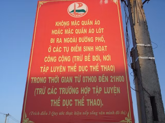 Một tấm biển thông báo "độc nhất vô nhị".