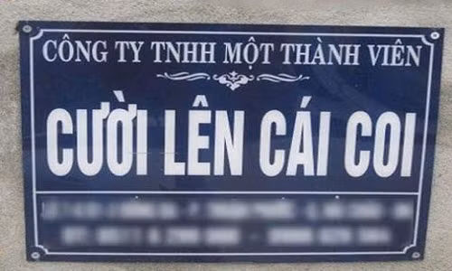 Không rõ đây có phải là tên thật hay không? Nếu thật, thì đây là cái tên công ty "bá đạo".
