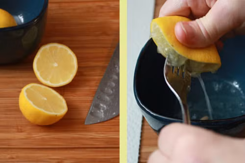 Để trồng chanh bằng hạt, bạn nhớ lấy chúng ra khỏi miếng chanh, rửa sạch các tép chanh còn bám lại.