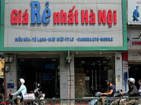 Hay một cửa hàng bán đồ gia dụng điện lạnh cam kết... rẻ nhất Hà Nội.