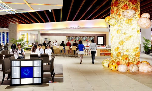 Tại Aeon Mall Long Biên, có khoảng 180 gian hàng chuyên dụng. Diện tích mặt bằng ước tính 96.000 m2, diện tích sàn khoảng 120.000 m2. Trong đó, tổng diện tích cho thuê khoảng 72.000 m2.