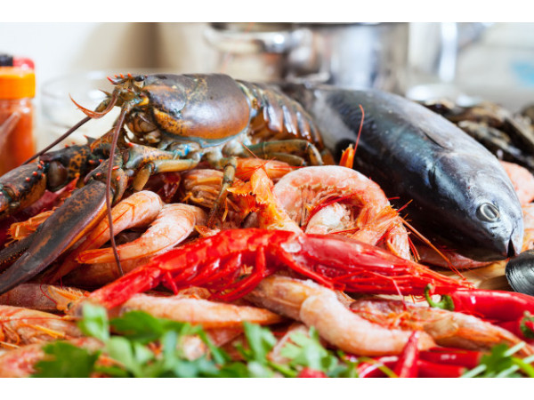 Động vật có vỏ: Một trong những loại thực phẩm đại kỵ với người bệnh gút khác là động vật có vỏ như tôm hùm và con tôm. Ngoài những thứ này, bạn cũng nên tránh tiêu thụ cá cơm, cá mòi, cá thu, sò điệp, cá trích, trai, cá tuyết, cá hồi và cá tuyết. Hàm lượng purine cao trong những thực phẩm này có hại cho người bệnh gút.