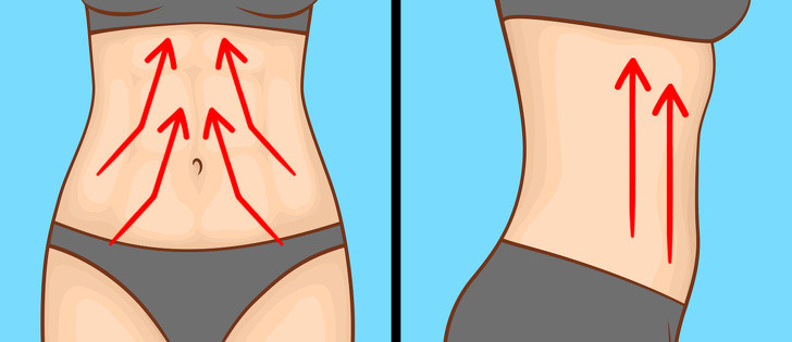 Làm thoát bạch huyết: Đặt đầu ngón tay của bạn ở hai bên bụng và từ từ bắt đầu mát xa về phía giữa và hướng lên trái tim. Lặp lại 5-10 lần. Sau đó, đặt hai tay ở hai bên hông và dùng ngón tay để kéo căng da lên về phía nách. Sau khi kéo căng da, hãy đưa tay lên cao và lặp lại. Thực hiện 5-7 lần dọc theo mỗi bên của cơ thể.