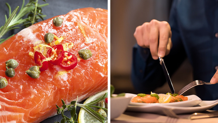 3. Cá hồi: Chứa nhiều axit béo omega-3 và vitamin B-2 nên cá hồi giúp ngăn ngừa tiểu cầu của bạn bị vón cục, một quá trình gây ra những cơn đau đầu thường xuyên. Ăn cá hồi cũng làm giảm viêm và giúp bạn chống lại chứng đau nửa đầu nói chung.