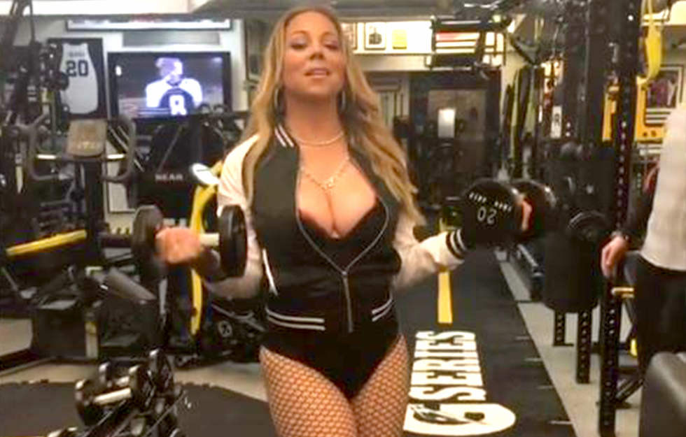 Ngoài ăn kiêng, Mariah Carey còn luyện tập thể dục nhịp điệu để giữ dáng. Mariah Carey khẳng định việc tập thể dục nhịp điệu có hiểu quả hơn các bài tập khác đặc biệt là những bài tập dưới nước.