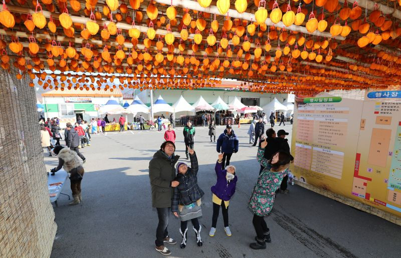 Hàng năm, Yeongdong thường tổ chức lễ hội hồng khô với các chương trình trải nghiệm thực tế khác nhau, từ gọt hồng, treo hồng, thu hoạch quả hồng và làm mứt hồng cho đến ngâm chân lá hồng. Ảnh: Internet. Video "Chế biến món ngon từ nấm đông cô". Nguồn: VTC.