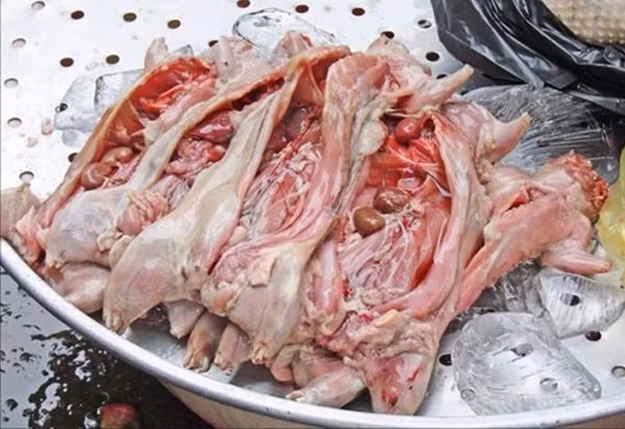 Tinh hoàn chuột cống: Đây là món ăn khá hiếm vì mỗi con chuột cống chỉ có 2 tinh hoàn bé xíu. Nhiều người tin rằng, tinh hoàn chuột cống là một loại viagra thiên nhiên giúp cánh màu râu tăng cường sinh lý. Ảnh: Internet. Video "Chế biến món ngon từ nấm đông cô". Nguồn: VTC.