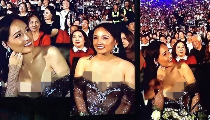 Góp mặt trong đêm chung kết Miss World Việt Nam 2019, Hoa hậu Mai Phương Thúy diện chiếc đầm bó sát với thiết kế trễ vai, xẻ ngực.