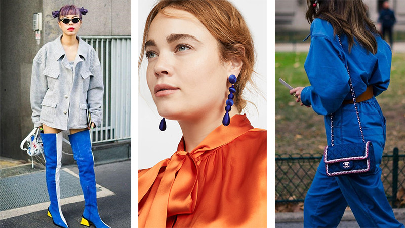 Các cô gái có thể kết hợp trang phục màu xanh cổ điển theo nhiều sắc độ khác nhau như xanh đậm, xanh nhạt để tạo hiệu ứng nổi bật.