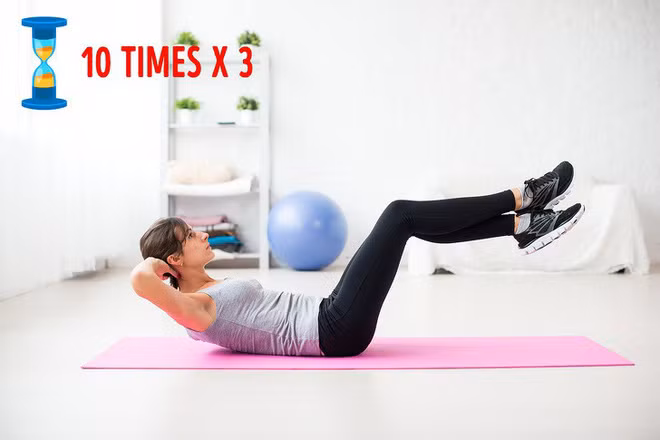 Vong eo thon gon neu bo 5 phut thuc hien bai tap don gian nay moi ngay