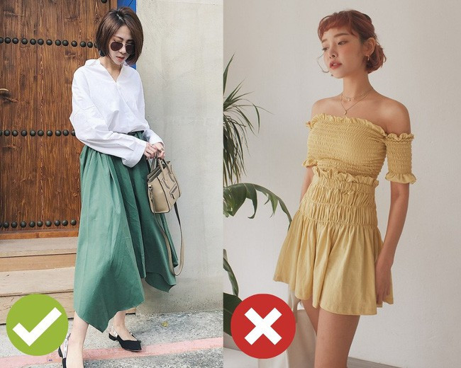 Tránh trang phục quá ngắn. Những thiết kế dài quá gối sẽ giúp bạn được an toàn. Chúng không chỉ mang lại vẻ thanh lịch, sang trong mà còn che khéo những khuyết điểm không như ý của cơ thể. Lựa chọn chiếc váy phù hợp sẽ giúp bạn tự tin với cách mặc đẹp đi đám cưới của bản thân mình, để chính mình không bị “dìm” giữa hàng trăm khách mời.