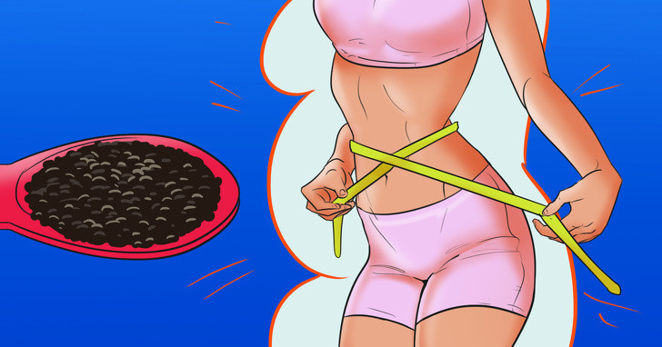 Hỗ trợ giảm cân: Chất xơ trong hạt chia mang lại cho mọi người cảm giác no lâu, dẫn đến giảm thèm ăn và từ đó giảm được cân nặng. Ngoài ra, những hạt này nở ra khi hấp thụ nước cũng khiến bạn đốt cháy mỡ bụng nhanh hơn rất nhiều. Ảnh: BS.