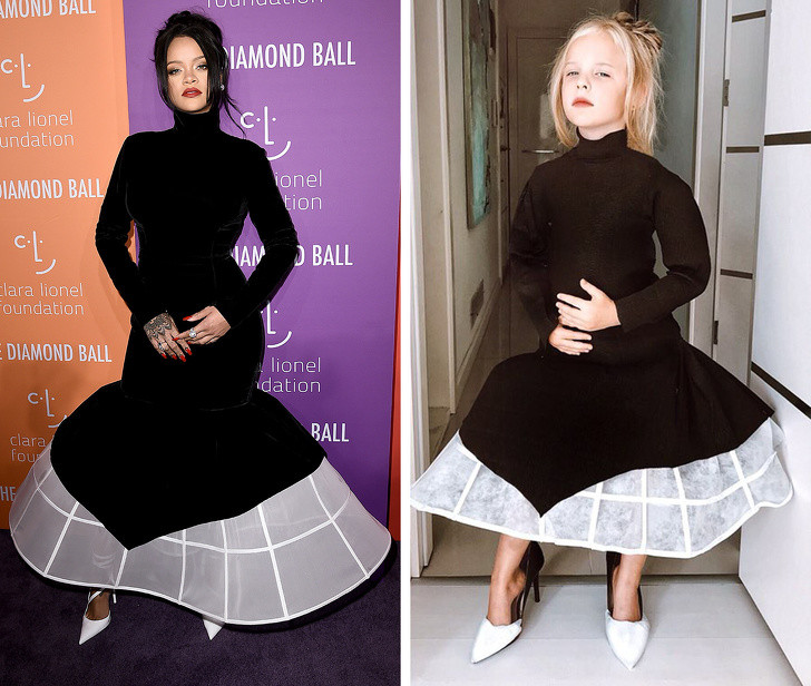 Stefani trông thần thái sang chảnh hon cả phiên bản gốc Rihanna.