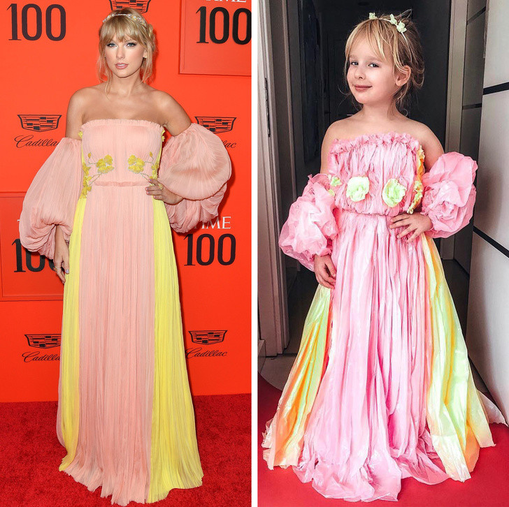 Taylor Swift mặc đồ thật còn không đẹp bằng cô bé nhỏ này.