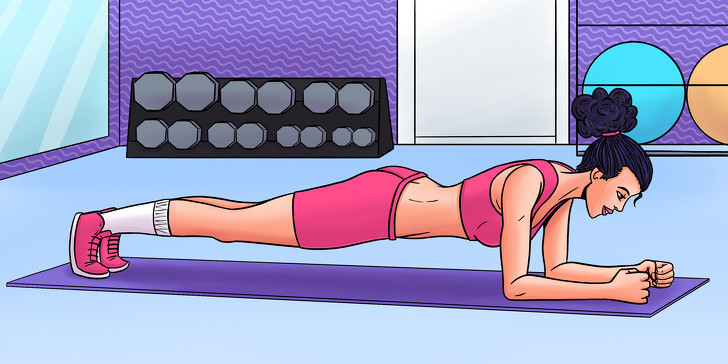 Cuối cùng, giữ tư thế plank trong một phút trước khi nghỉ ngơi và tận hưởng những lợi ích của việc tập luyện mang lại. Ảnh: BS. Video "Bí quyết làm đẹp của sao Việt". Nguồn: VTC.