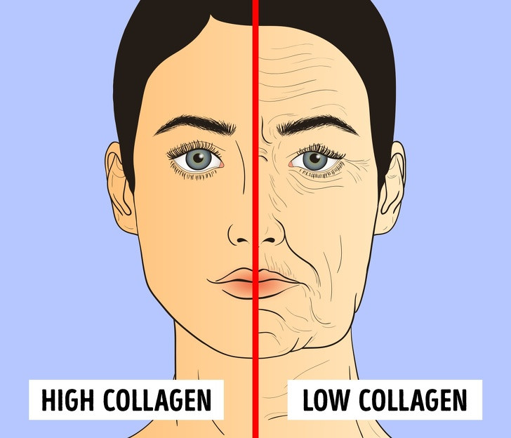 Cố gắng duy trì mức collagen cao: Phụ nữ Nhật Bản khá chú trọng bổ sung collagen một cách tự nhiên như: Thêm nước dùng xương, cá, thịt gà, lòng trắng trứng, rau xanh và trái cây có múi... vào chế độ ăn uống hàng ngày.