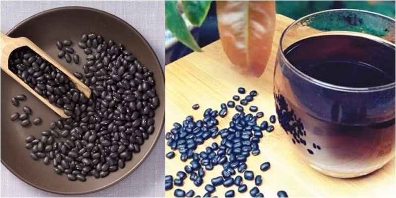 Đậu đen chứa lượng lớn Vitamin A, B, C cũng như các loại muối khoáng, khoáng chất tốt cho sức khỏe, giúp giải rượu bia. Một ly nước đậu đen sau khi uống rượu bia, vừa giúp giải rượu, lại thanh lọc cơ thể rất tốt. Đun sôi nước, cho đậu đen đã được rang vào nồi nước, tiếp tục đun khoảng 10 phút. Để nguội rồi uống.