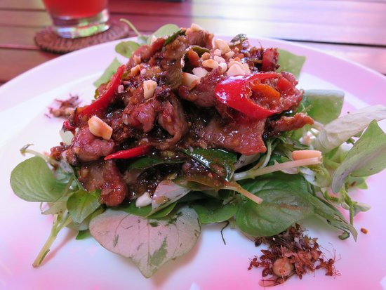 Món ăn nhìn thì có vẻ không gây được “thiện cảm” với thị giác nhưng lại vô cùng cuốn hút khi thưởng thức. Kiến đỏ xào bò là một đặc sản độc đáo của địa phương rất đáng để các du khách ăn thử một lần khi du lịch đến đất nước Campuchia. Ảnh: Internet. Video "Chế biến món ngon từ nấm đông cô". Nguồn: VTC.