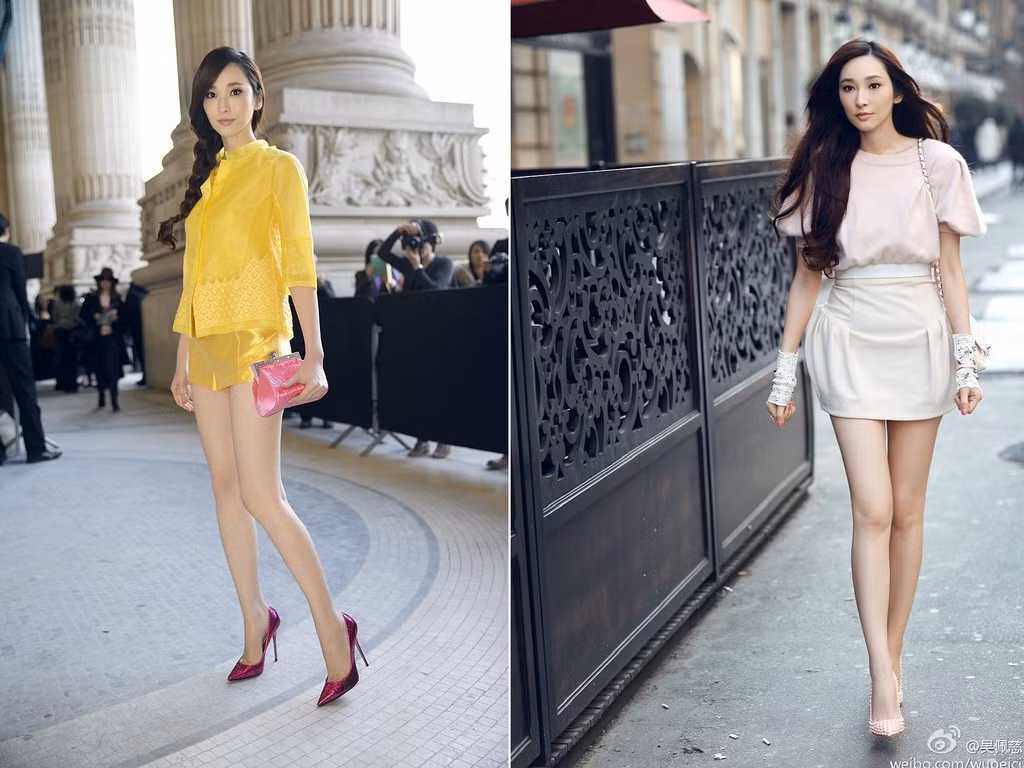 Cô thường mặc các kiểu váy ngắn để khoe đôi chân dài cực phẩm. Ảnh: Internet. Video "Minh Hằng chia sẻ về phong cách thời trang". Nguồn: VTC.