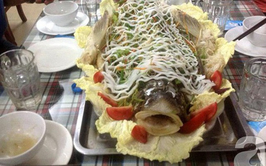 Cá ngon nhất ở khối sụn môi, cũng là đặc điểm kì thú nhất của loại cá này. Môi cá phát triển như vậy là do chúng chỉ ăn loại rêu mọc trên đá ở lòng sông, chúng thường dùng môi để gặm, lúc ngủ cũng dùng môi để bám trụ vào đá, chống lại luồng nước chảy. Thịt cá Anh vũ trắng, chắc và thơm ngon, không những vậy còn có tác dụng bồi bổ cơ thể, là đặc sản được nhiều đời vua ưa thích.