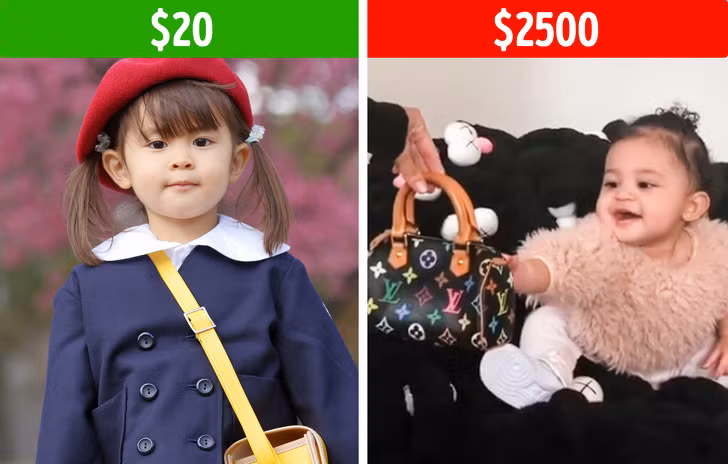 Tốn kém mua sắm đồ dùng cho trẻ: Em bé của bạn sẽ lớn rất nhanh. Vì thế, hãy cố gắng kìm nén "con nghiện" mua sắm khi nhìn thấy những bộ quần áo đáng yêu của bé, đặc biệt là đồ cho bé gái nếu bạn không muốn rơi vào cảnh "áo quần con chưa mặc một lần đã chật".