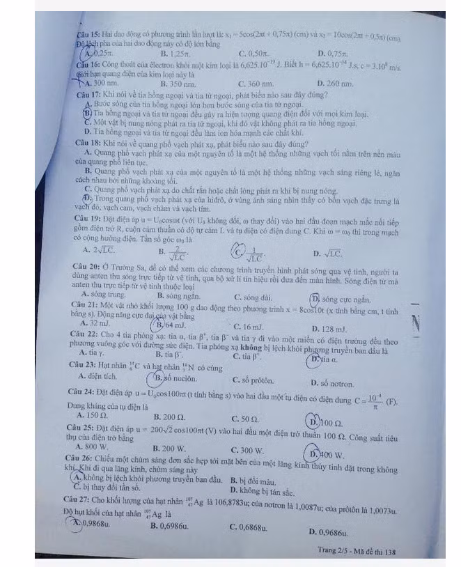 De thi THPT quoc gia mon Vat ly nam 2015 ma de 138 va dap an-Hinh-2