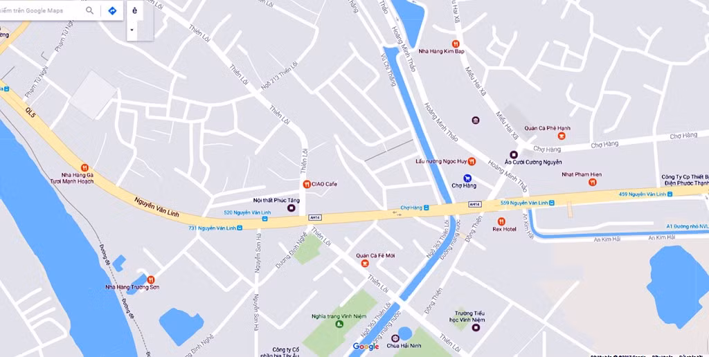 Đường Nguyễn Văn Linh, quận Lê Chân, Hải Phòng. Ảnh: Google Maps.