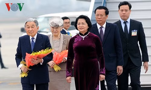 Chu tich nuoc chu tri le don Nha vua Nhat Ban va Hoang hau