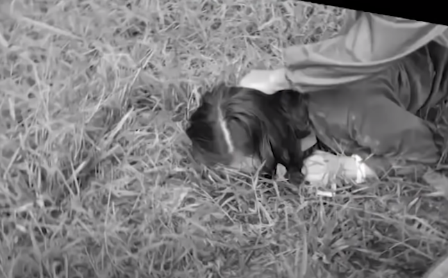 Sợ bị người làng phát hiện, Thọ lôi người phụ nữ bất tỉnh ngược lên đỉnh đồi. Quyết giết người phụ nữ chăn trâu, sau đó kéo nạn nhân vào bụi rậm. Tiếp đến là hành vi hiếp dâm nạn nhân. 