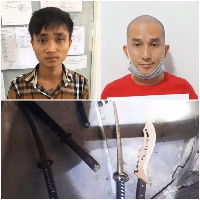  2 nhóm hỗn chiến, 1 người nhảy xuống sông tử vong: Do mâu thuẫn trong lúc chơi bóng đá nên nhóm của Nguyễn Ngọc An (Sò, 38 tuổi) và nhóm của Trần Thanh Bảo (19 tuổi) đã hỗn chiến tại TP Long Xuyên, An Giang. Hậu quả một người bị thương và một người khác nhảy xuống sông và tử vong sau đó. Ngày 9/12, Công an TP Long Xuyên cho biết đang tạm giữ 10 người để điều tra, làm rõ. (Trần Thanh Bảo trái và Nguyễn Ngọc An phải) 