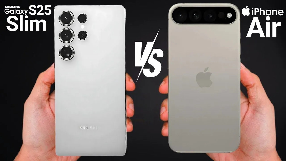 Galaxy S25 Slim, iPhone Air lo yeu diem 