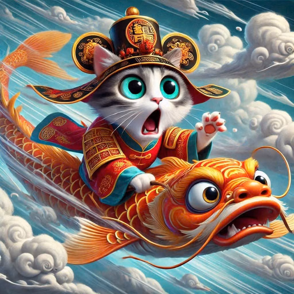 Táo quân tuổi Mão với biểu hiện hết sức dễ thương, dường như đang lo mình không kịp giờ lên thiên đình vào chầu.