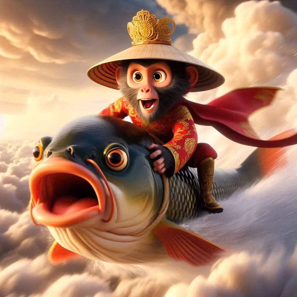 Táo quân tuổi Thân nổi bật với nét linh hoạt, vui tươi.