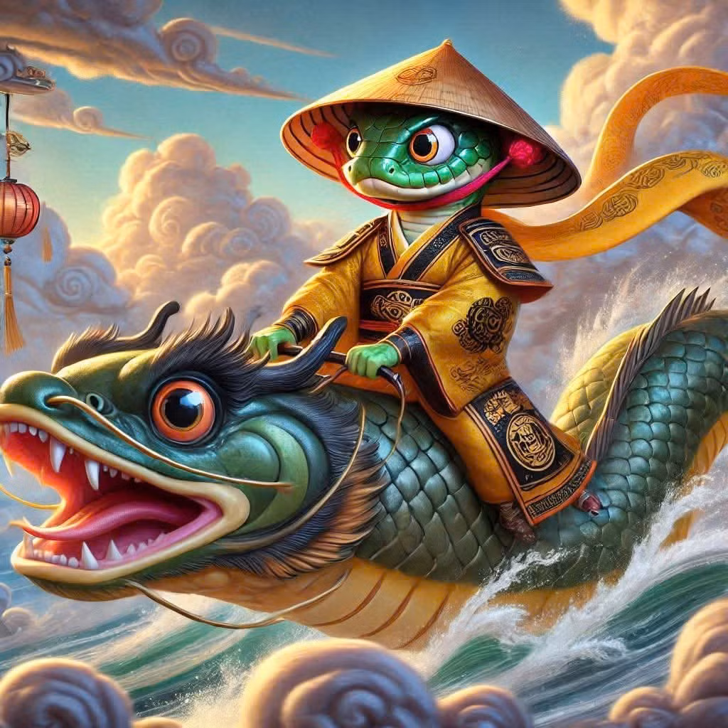 Táo quân tuổi Tỵ áo nón chỉnh tề, nghiêm trang.