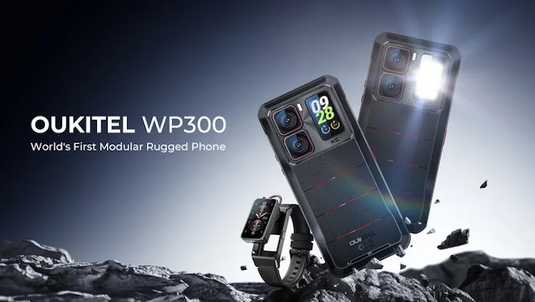 Tiếp theo là một chiếc smartphone với khả năng lắp ghép dạng module. Thiết bị này trang bị bộ xử lý Dimensitry 7050, RAM 12 GB, bộ nhớ 512 GB và pin 16.000 mAh1. Ở mặt sau, bên phải máy có một hốc mà bạn có thể gắn vào đấy module đèn flash hay một chiếc smartwatch. Ảnh: CES 25