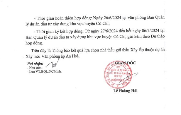 TP HCM: 1 tháng, Công ty Quỳnh Lộc trúng 4 gói thầu tại Củ Chi - Hình 5 TP HCM: 1 thang, Cong ty Quynh Loc trung 4 goi thau tai Cu Chi-Hinh-5