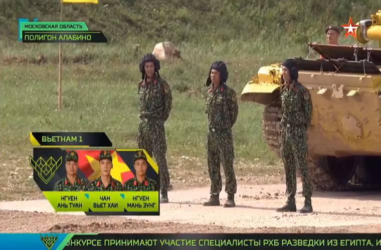 Ngay thi dau tien cua bo doi Viet Nam tai Tank Biathlon 2018 the nao?