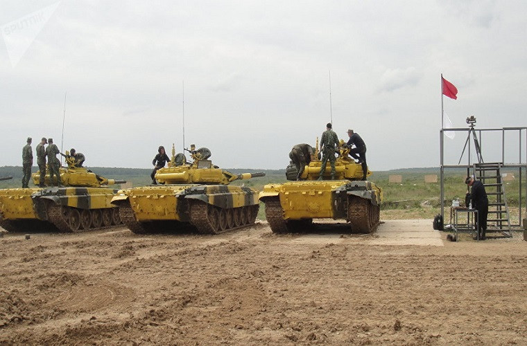 Năm nay khu vực Đông Nam Á có tới ba đại diện tham dự Tank Biathlon gồm Lào (từng tham gia năm 2017), Myanmar và Việt Nam. Trong đó Việt Nam và Myanmar thi đấu cùng nhau trong tất cả các vòng đấu. Nguồn ảnh: Sputnik.