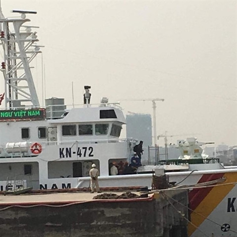 Trạm vũ khí điều khiển từ xa tích hợp trên tàu tuần tra KN-472 của Kiểm ngư Việt Nam