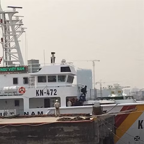 Trạm vũ khí điều khiển từ xa tích hợp trên tàu tuần tra KN-472 của Kiểm ngư Việt Nam