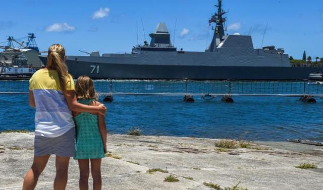 Tàu của Hải quân Singapore đến Hawaii dự RIMPAC 2018. Ảnh: CNN