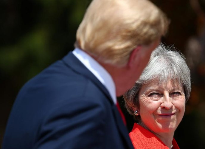 Hai nhà lãnh đạo Mỹ-Anh, hai đồng minh thân cận chiến lược.