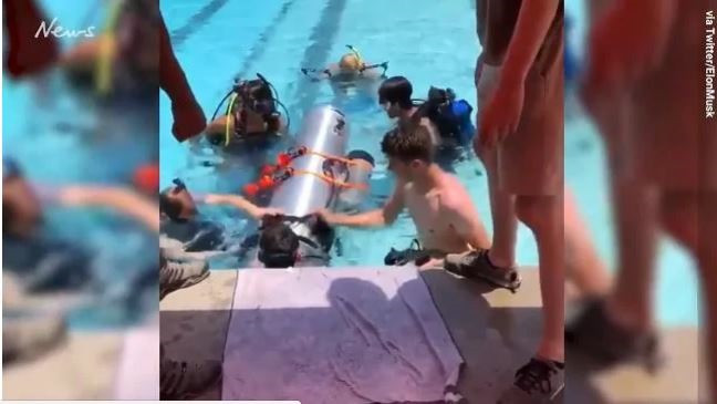 Một vài hình ảnh tàu ngầm mini được thử nghiệm ở Mỹ. Ảnh: Twitter.