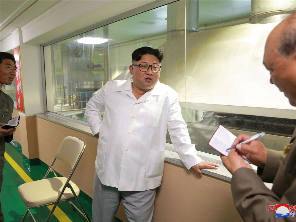 Chuyến thị sát địa phương được cho là lý do khiến ông Kim Jong-un không thể tiếp Ngoại trưởng Mỹ Mike Pompeo như hai chuyến thăm trước. Ảnh: KCNA.