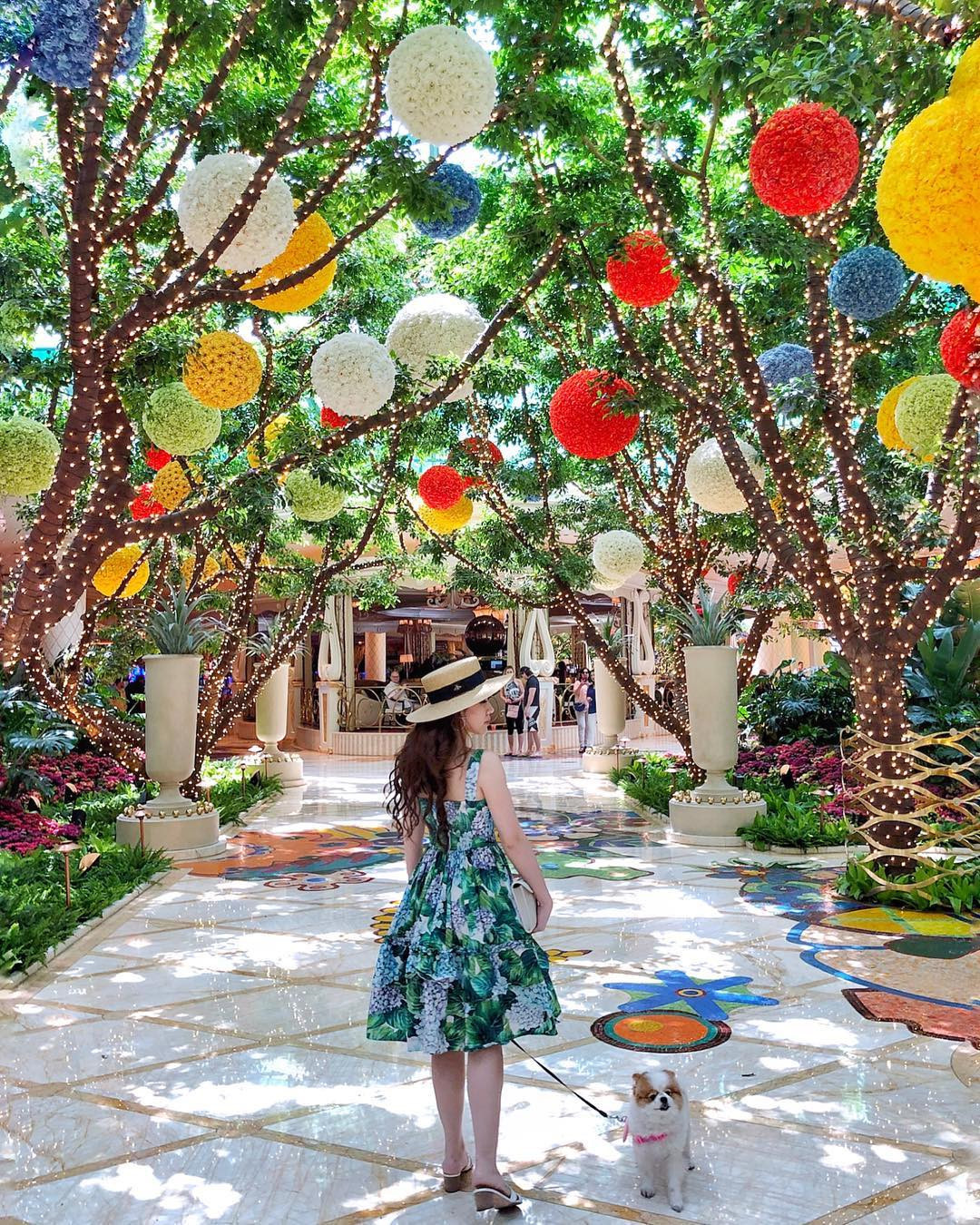 Las Vegas (Mỹ) đêm tháng 4 tuyệt đẹp trong những shot hình của kiều nữ hội con nhà giàu Việt. Hình thành trên những hoang mạc mênh mông của bang Nevada, Las Vegas là một thành phố rất tự do và phóng khoáng với những quán casino xuyên đêm và những show diễn sexy được cấp phép.