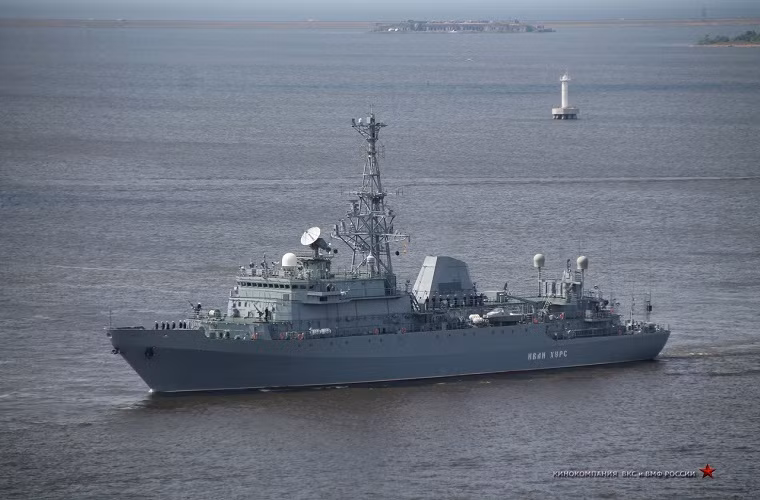 Kế đến là lớp tàu trinh sát điện tử Yury Ivanov thuộc Project 18280 của Hạm đội Biển Đen. Nguồn ảnh: sevmash.ru.