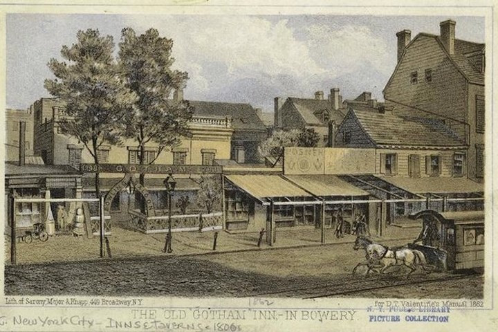 Con phố Bowery lâu đời nhất trên đảo Manhattan của New York.