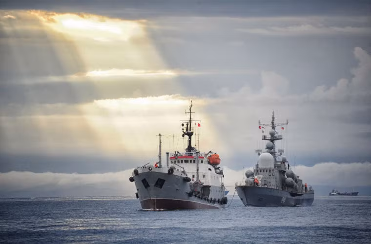 Hải quân Nga tập trận ở Quân khu Miền Đông.