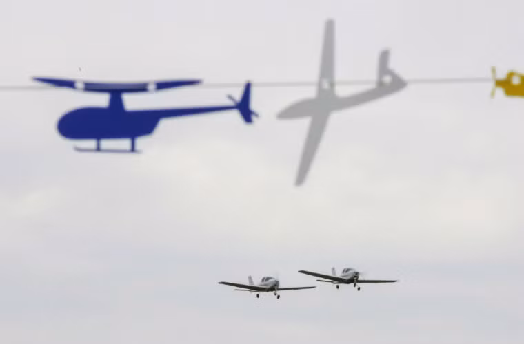 Lễ hội máy bay Vertoslet ở khu vực Moscow.