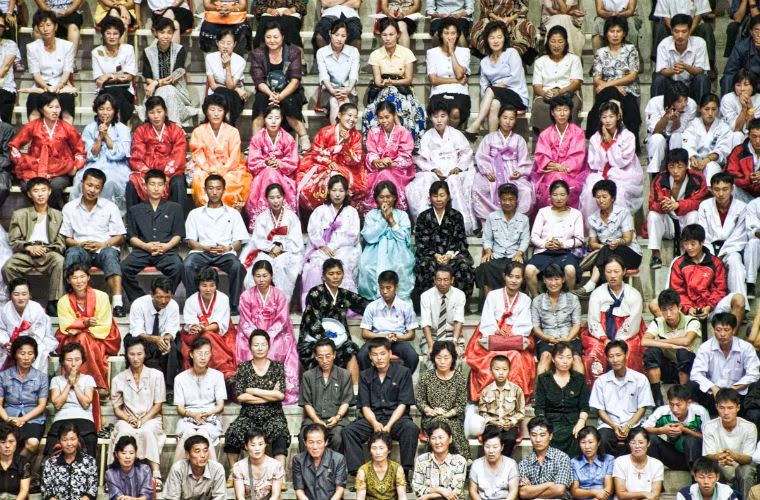 Một trong những lễ hội thể thao lớn nhất ở Triều Tiên là xem Tae Kwon Do.